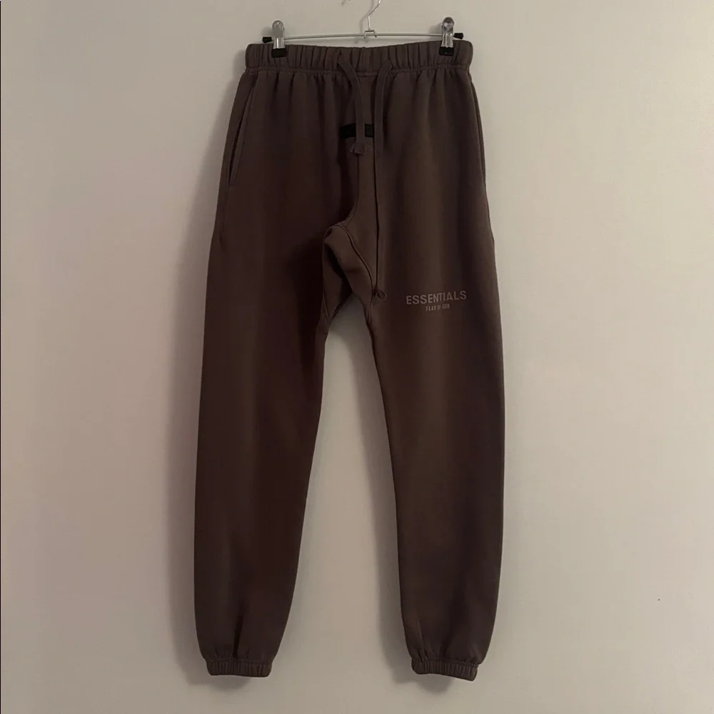 Essentials | S | Fear of God Essentials Taupe Track Pants - Picture 4 of 9
